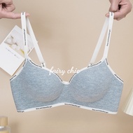 Ladies peach shape push up bra Push-up Soft Support Anti-Sagging Lettering Bra（2-3CM）