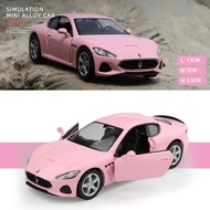 1:36 Diecast Mobil Miniatur Warna Merah Muda Pink Pajangan Meja Benz G63 Maserati GT Gran Turismo GT