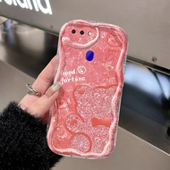 Casing HP OPPO R15 R17 Case Soft Casing HP Anti Drop Silicone Softcase Lucky Bear Phone Case