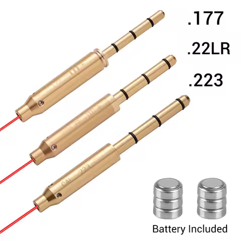 Laser Bore Sighter .22LR .177 .223Rem 9mm/.38spl 300WIN .30-06 8X57JS Barrel for Pistol Rifle Airsof