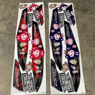 Wave Alpha 3-Layer Car Sticker Colorful Labubu Sticker Wave 50/100/110 - Motorcycle Sticker