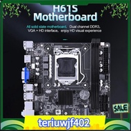 【●TI●】H61S Computer Motherboard H61 Computer Motherboard H61S Desktop Motherboard LGA 1155 2XDDR3 Slots Up to 16G PCI-E 16X 100M Ethernet ITX H61 Desktop Motherboard