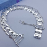Original silver925 bangle for men pure silver perak tulen gelang lelaki(TP420)