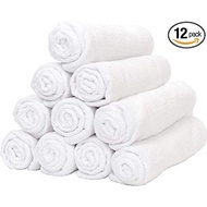 WHITE TOWEL DOORGIFT MURAH TUALA KECIL HARGA BORONG 100% COTTON SIZE 12X20 INCH TUALA MUKA SERAP AIR