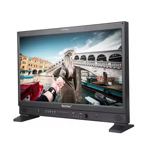 Desview D24F-12G 23.8 Inch 2x 12G-SDI 4K HDMI Desktop Broadcast Director Monitor with HDR Vectorscop