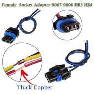 1PC 2Pin Plug Connector Wire Harness Socket Adapter 9005 9006 HB3 HB4 Headlight Fog Light Female