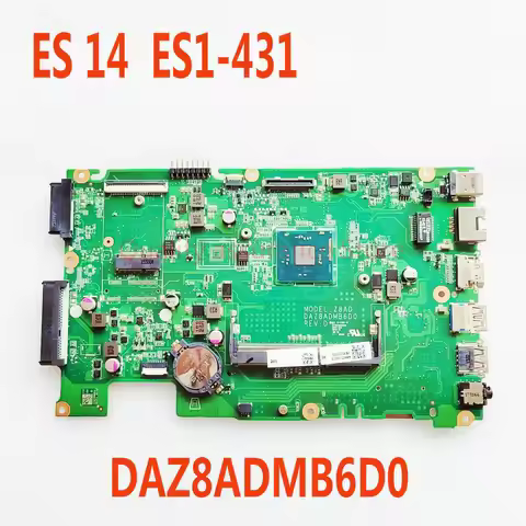 DAZ8ADMB6D0 For ACER Aspire ES 14 ES1-431 Notebook Z8AD Mainboard NBMZC1100B NBMQX11002 Laptop Mothe