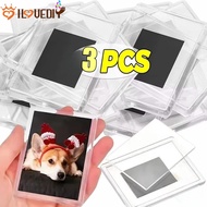No Drilling Magnet Photo Frame, Foldable Freestanding High Transparency PP Frame, Compatible With St