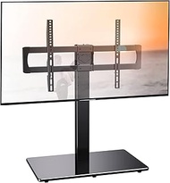 Swivel Universal TV Stand Base for 50-75 Inch LCD OLED Flat/Curved Screen TVs-Height Adjustable/Tall