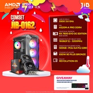 COMPUTER SET JIB-0162 คอมประกอบ AMD RYZEN 5 5500 / RX7600 8GB / A520M / 16GB DDR4