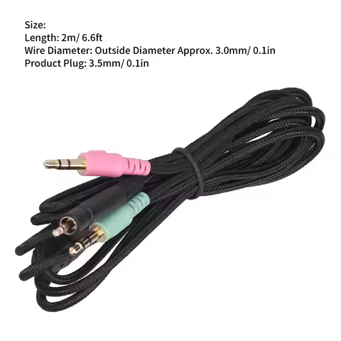 Game Headphone Cable Audio Cable Fit for Sennheiser G4ME ONE/GAME ZERO/PC 373D/ GSP350 PC Audio Cabl