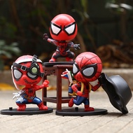 [Ready Stock] Spiderman Doll Doll Model Creative Hooded Back School Bag Battle Damaged Version Doll 