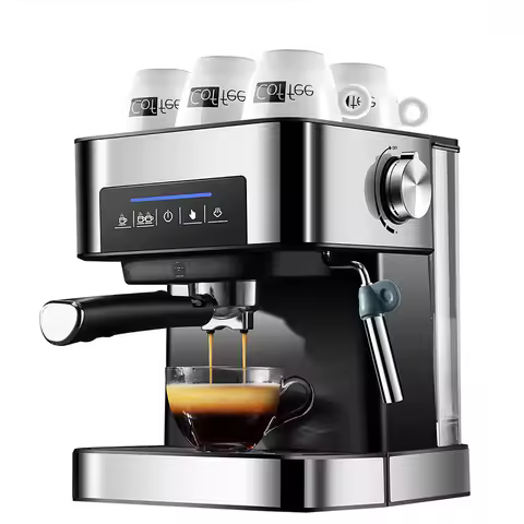 CM6863 Espresso machine 850W household small semi-automatic commercial high pressure steam milk frot
