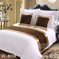 （HV)New Hotel Bedding Light Luxury Hotel Hotel Bed Tail Towel Bed Flag Hot Selling Bed Tail Pad Bed 