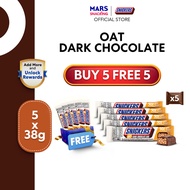[50% Promo B1F1] -MINGYUs Favorite- [Bundle of 5] Snickers Oat Dark Chocolate Sugar Reduction 38g (E