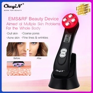 ♤⊙✈CkeyiN EMS Facial Beauty Instrument Multifunctional LED Lights RF Radio Frequency Beauty Device S