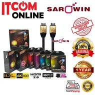 SAROWIN HDMI (M) TO HDMI (M) V2.0 CABLE 1M 2M 3M 4M 5M 10M 20M (HDMI1.0C HDMI2.0C HDMI3.0C HDMI4.0C 