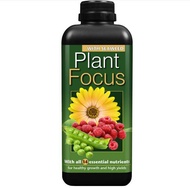 Growth Technology Plant Focus 1L (Plants Roses Fruit Tree Vegetables Lawn Fertilizer with seaweed Hu