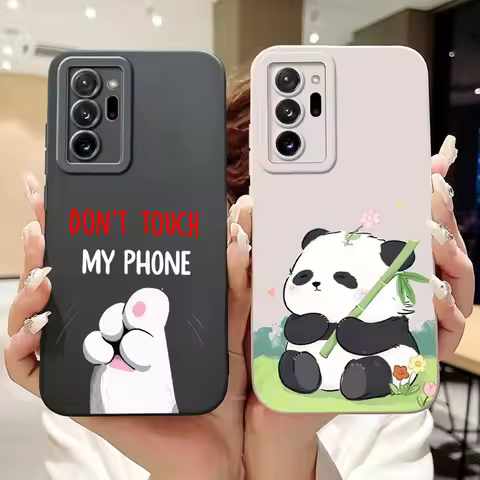 Lens Protective Case For Samsung Galaxy Note 20 Ultra / Note 20 Lovely Soft Silicone Back Cover For 