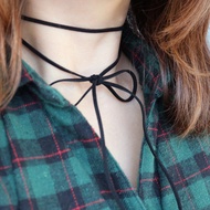 Sera Ribbon Choker Necklace / korea korean fashion accessories jewelry jewellry item jewel 925 silve