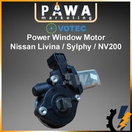 Votec Power Window Motor Motor Tingkap Nissan Livina Sylphy NV200 Square Gear Teeth Segi Empat Gigi