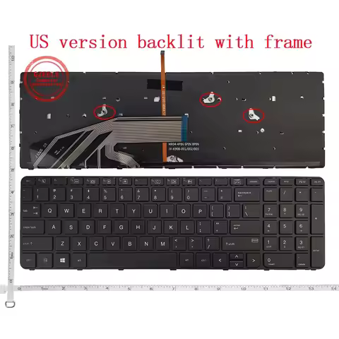 US Laptop Keyboard For HP ProBook 450 G3/G4 455 G3/G4 470 G3/G4 650 G2 G3 655 G2 G3 450 G3 G4 455 G3