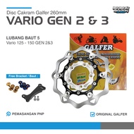 260mm Galfer Disc Plate 5 Hole Galfer Disc Vario GEN 2 GEN 3 Galfer Disc Vario 125 150 gen2