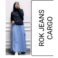 Cargo JEANS SKIRT/JEANS SKIRT/CARGO SKIRT