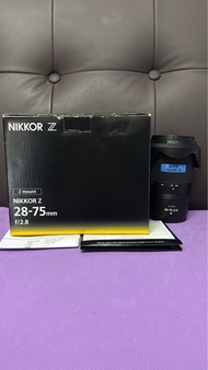 完美無瑕 全套有盒 香港行貨 有保養 2026-7 Nikon Z 28-75 28-75mm F2.8 Z5 Z6 Z7 Z50 Use
