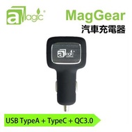 **(清貨特價貨品)**原價:$210 MagGear Q.C3.0 Type-Cx1+Type-Ax2 USB/5V/3A/30W高速汽車充電器，3USB/5V/3A/30W車內充電器車用充電點煙位