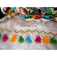 Tassel Lace natural / yard - White Tassel Lace - Tassel Lace