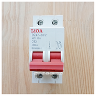 Cầu dao - Aptomat tự động LiOA 2P/ 16A - 100A/ 4.5kA Chính hãng