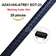 20pcs AZ431AN-ATRE1 SOT-23 AZ431AN SOT23 AZ431 Marking Code EA1 EAI Adjustable Regulator New Origina