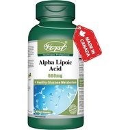 VORST Alpha Lipoic Acid 600mg Max Strength 90 Vegan Capsules | Highly Stable DL-ALA Powder Pills (50