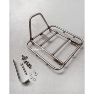 Ruck rack nomad front rack raw stainless steel 304 handmade