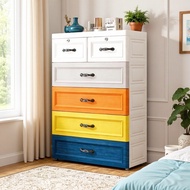 48cm Drawer Storage Cabinet Plastic Multi-layer Storage Cabinet Nordic Style Multi-functional Lockab