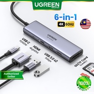 UGREEN USB C Hub 6 in 1 100W PD Charge Adapter Converter 4K 60Hz HDMI Type C SD TF Card Reader Macbo