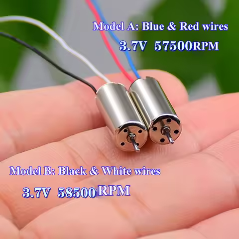 1PC Mini 7mm*16mm 716 Coreless Motor 0.8mm Shaft DC 3.7V-4.2V High Speed Engine for Nano Aircraft Dr
