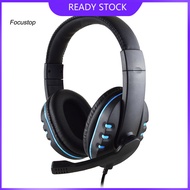 FOCUS Wired Gaming Headphone Heavy Bass Headset for Game Consoles/PCs/Mobile Phones
