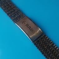 Tali Rantai Strap JamTangan Logo RADO Vintage Preloved L18mm