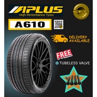 APLUS A610 225/45R17 NEW TYRE TIRE TAYAR BARU MURAH RIM 17 ALTIS CIVIC 308 C-CLASS ONLINE DELIVERY P