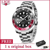 LIGE Newest Men Casual Watches Original Stainless Steel Waterproof Chronograph Active Quartz Wrist W
