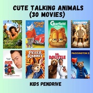 FUNNY ANIMALS CARTOONS PENDRIVE KARTUN KANAK KANAK 32GB KINGSTON USB - PENDRIVE CERITA KARTUN KANAK 