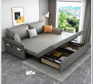 科技布儲物梳化床 沙發 Sofa bed