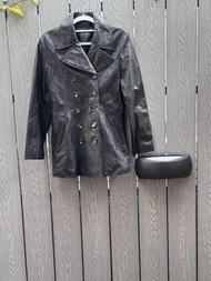 Not Bauhaus salad ‘A style’  leather jacket 皮褸 Jacket long sleeves 長袖 外套 黑色皮褸 black colour 95% new 1