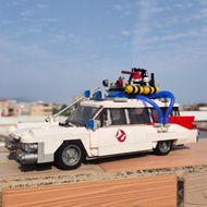 รถทางเทคนิคเมือง Ghostbusters Ecto-1รุ่นสำเร็จรูป Moc ภาพยนตร์ยานพาหนะอิฐ Diy การศึกษาของเล่นสำหรับเ