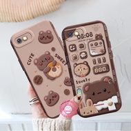 Redmi 6a 5a Case 4A Note 5a 5 6 Pro - Brown Bear Pattern Silicone - Case hp - Softcase - TPU - Silic