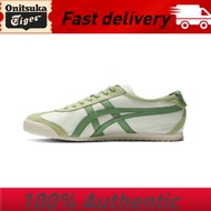 NEW Onitsuka Tiger MEXICO 66 Green Apple Green Comfortable and durable low rise Running shoes for both men and women Sheepskin classic sneakers