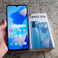 OPPO A16 RAM 3/32 GB SEKEN FULLSET & MULUS HITAM