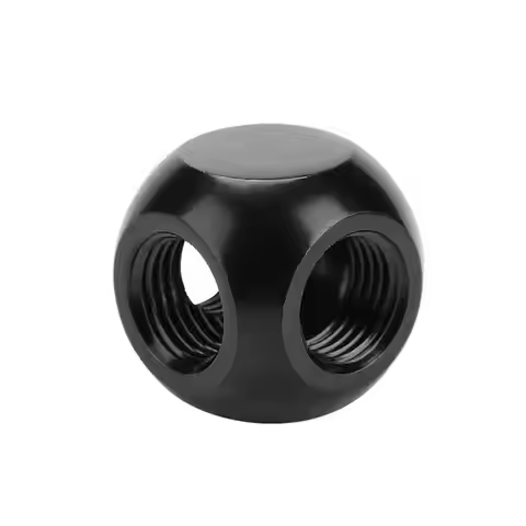 3 Way 4 Way Water Cooling Fitting Connector G1/4 Threaded Brass Adapter Spherical Connector for PC W